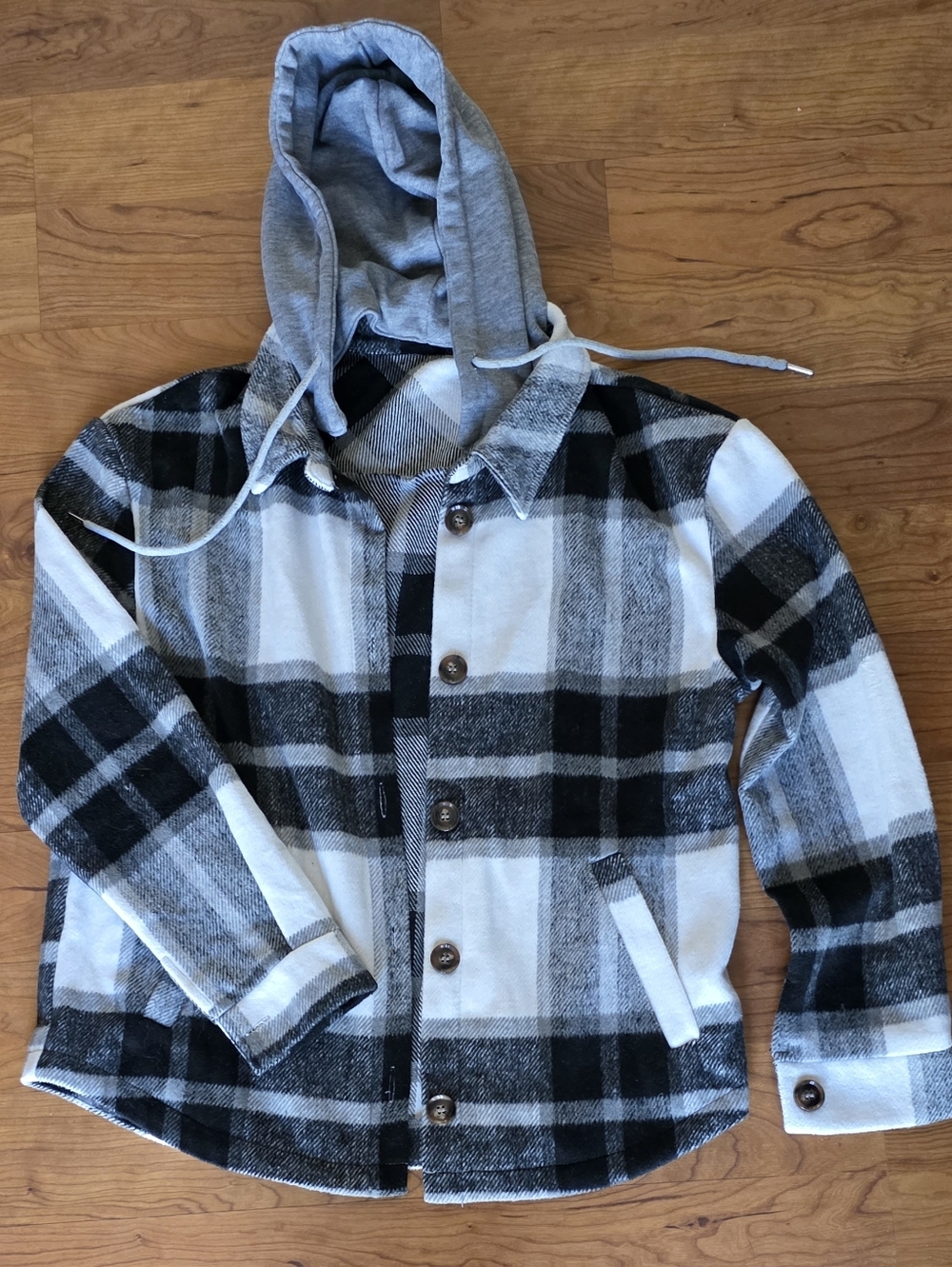 HALARA Black and White Plaid Jacket Sz XS
